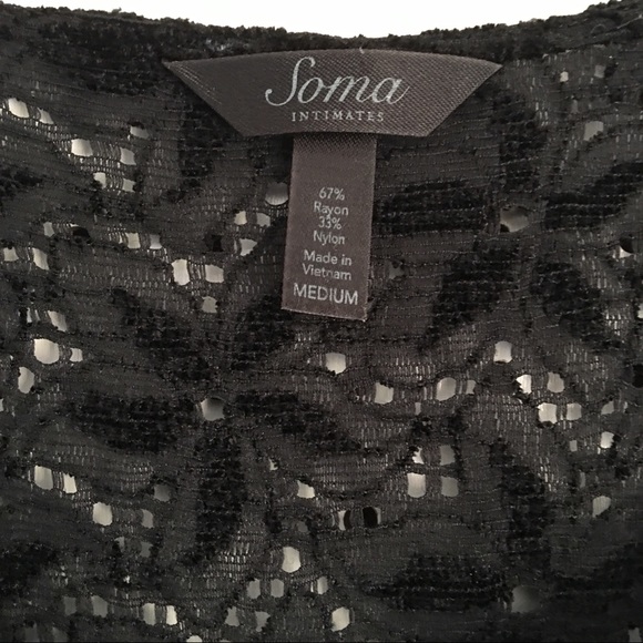 Soma Black Lace Swimsuit Coverup - Picture 3 of 4